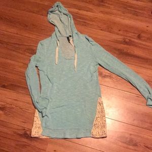 NWOT ultra flirt hoodie seafoam xl